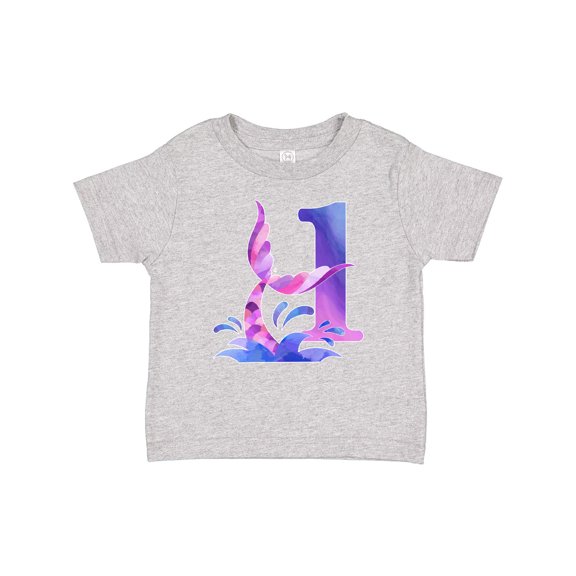Inktastic 1st Birthday Mermaid Tail Boys or Girls Baby T-Shirt