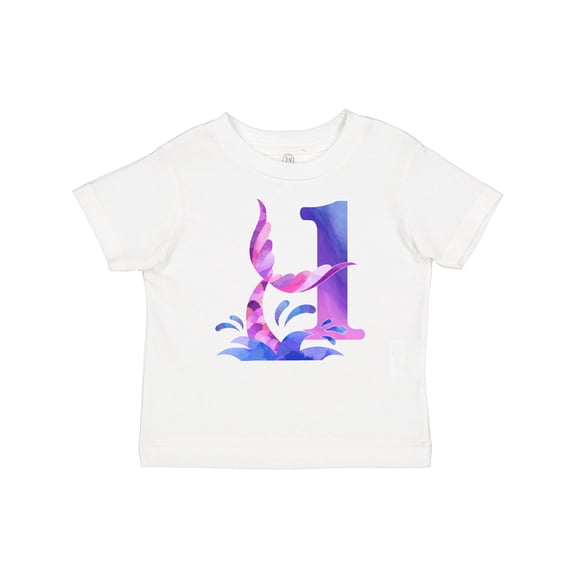 Inktastic 1st Birthday Mermaid Tail Boys or Girls Baby T-Shirt