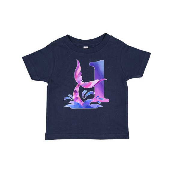 Inktastic 1st Birthday Mermaid Tail Boys or Girls Baby T-Shirt