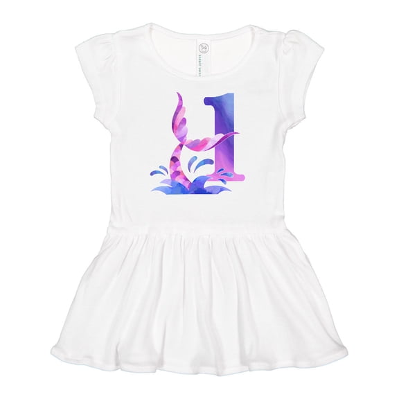 Inktastic 1st Birthday Mermaid Tail Girls Baby Dress