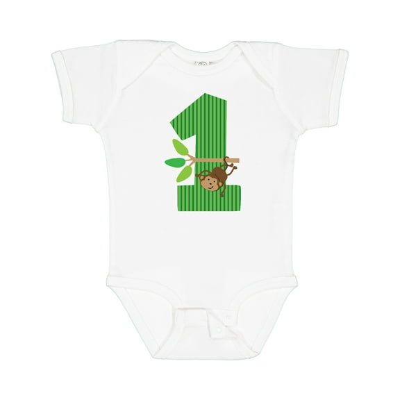Inktastic 1st Birthday Monkey Boys or Girls Baby Bodysuit