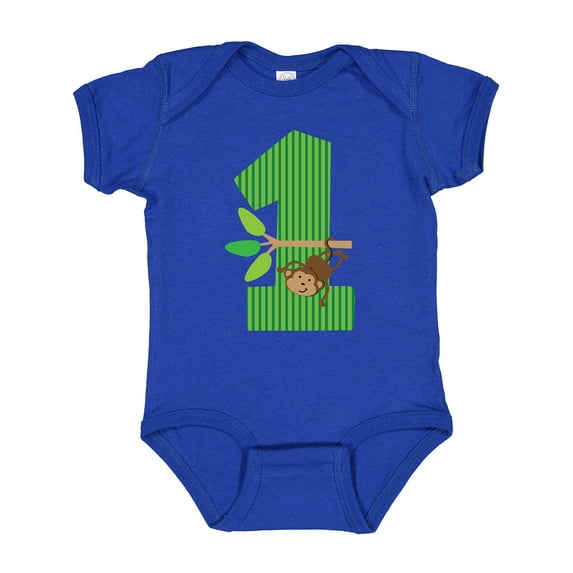 Inktastic 1st Birthday Monkey Boys or Girls Baby Bodysuit