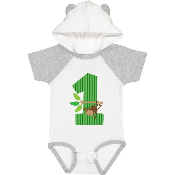 Inktastic 1st Birthday Monkey Boys or Girls Baby Bodysuit