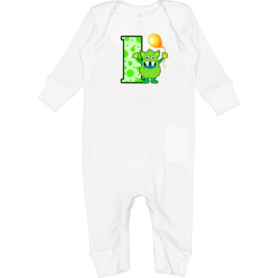 Inktastic 1st Birthday Monster Baby Romper Coveralls