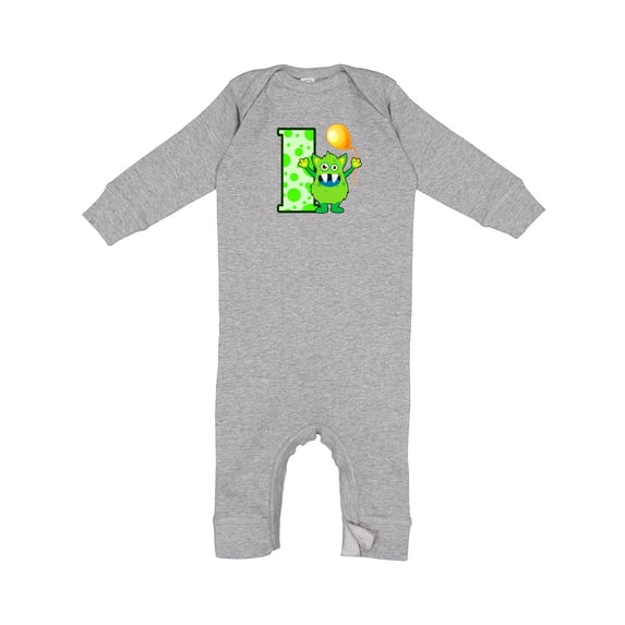 Inktastic 1st Birthday Monster Baby Romper Coveralls