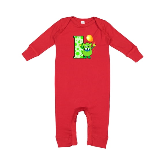 Inktastic 1st Birthday Monster Baby Romper Coveralls