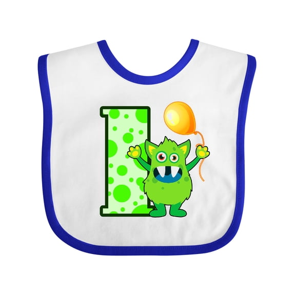 Inktastic 1st Birthday Monster Boys or Girls Baby Bib