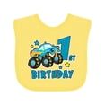 thumbnail image 1 of Inktastic 1st Birthday Monster Truck Boys Baby Bib, 1 of 4