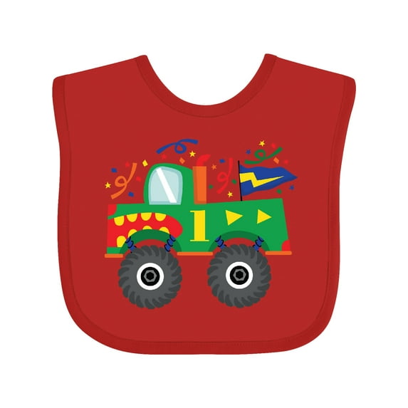 Inktastic 1st Birthday Truck Boys Baby Bib