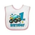 thumbnail image 1 of Inktastic 1st Birthday Monster Truck Boys Baby Bib, 1 of 4