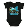 thumbnail image 1 of Inktastic 1st Birthday Monster Truck Boys Baby Bodysuit, 1 of 5
