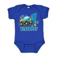 thumbnail image 1 of Inktastic 1st Birthday Monster Truck Boys Baby Bodysuit, 1 of 5