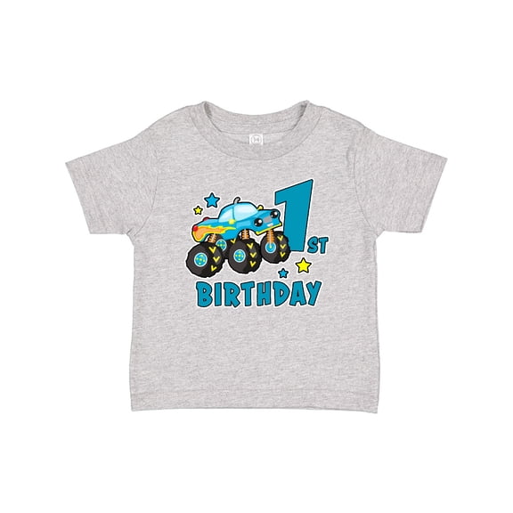Inktastic 1st Birthday Monster Truck Boys Baby T-Shirt