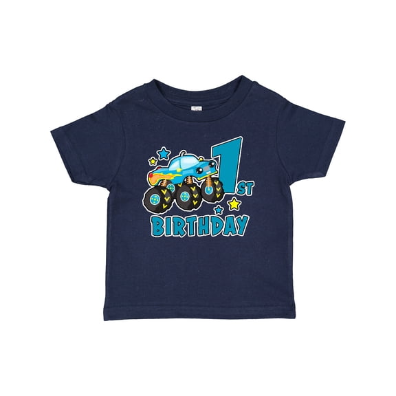 Inktastic 1st Birthday Monster Truck Boys Baby T-Shirt