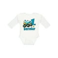 thumbnail image 1 of Inktastic 1st Birthday Monster Truck Boys Long Sleeve Baby Bodysuit, 1 of 5