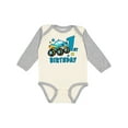 thumbnail image 1 of Inktastic 1st Birthday Monster Truck Boys Long Sleeve Baby Bodysuit, 1 of 5