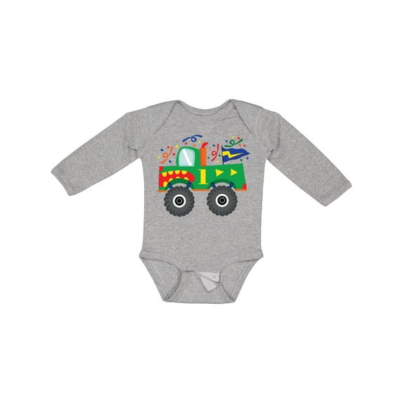 Inktastic 1st Birthday Truck Boys Long Sleeve Baby Bodysuit
