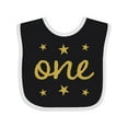 thumbnail image 1 of Inktastic 1st Birthday One Gold Boys or Girls Baby Bib, 1 of 4