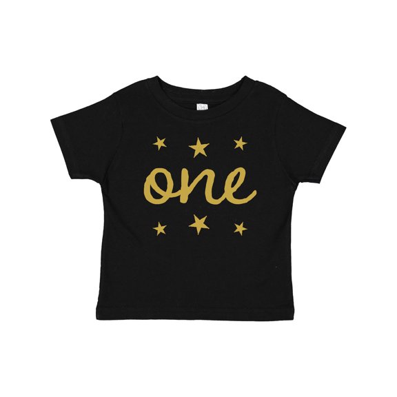Inktastic 1st Birthday One Gold Boys or Girls Baby T-Shirt