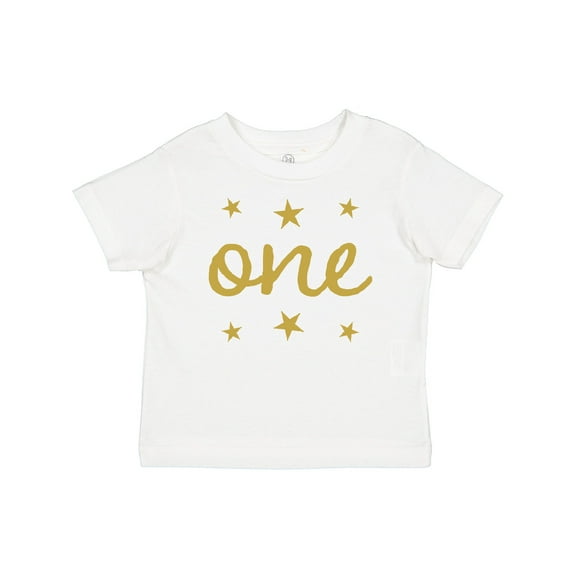 Inktastic 1st Birthday One Gold Boys or Girls Baby T-Shirt