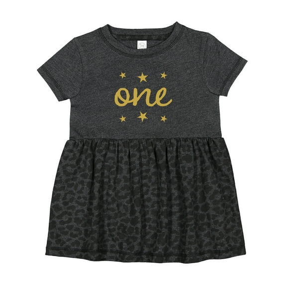 Inktastic 1st Birthday One Gold Girls Baby Dress