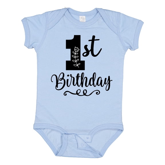 Inktastic 1st Birthday One Year Old Girls Girls Baby Bodysuit