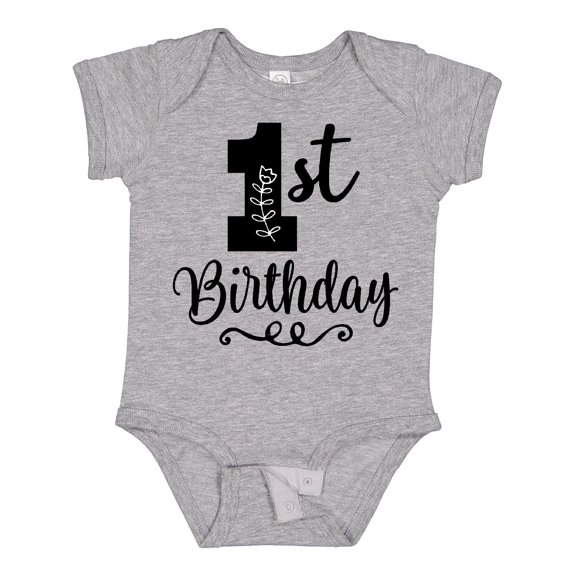 Inktastic 1st Birthday One Year Old Girls Girls Baby Bodysuit