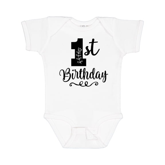 Inktastic 1st Birthday One Year Old Girls Girls Baby Bodysuit