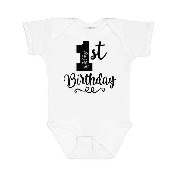 Inktastic 1st Birthday One Year Old Girls Girls Baby Bodysuit