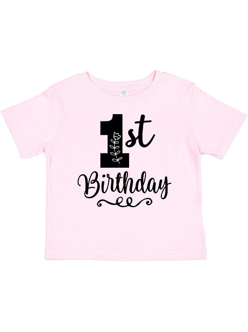 Inktastic 1st Birthday One Year Old Girls Girls Baby T-Shirt - Walmart.com, image size:800x1067