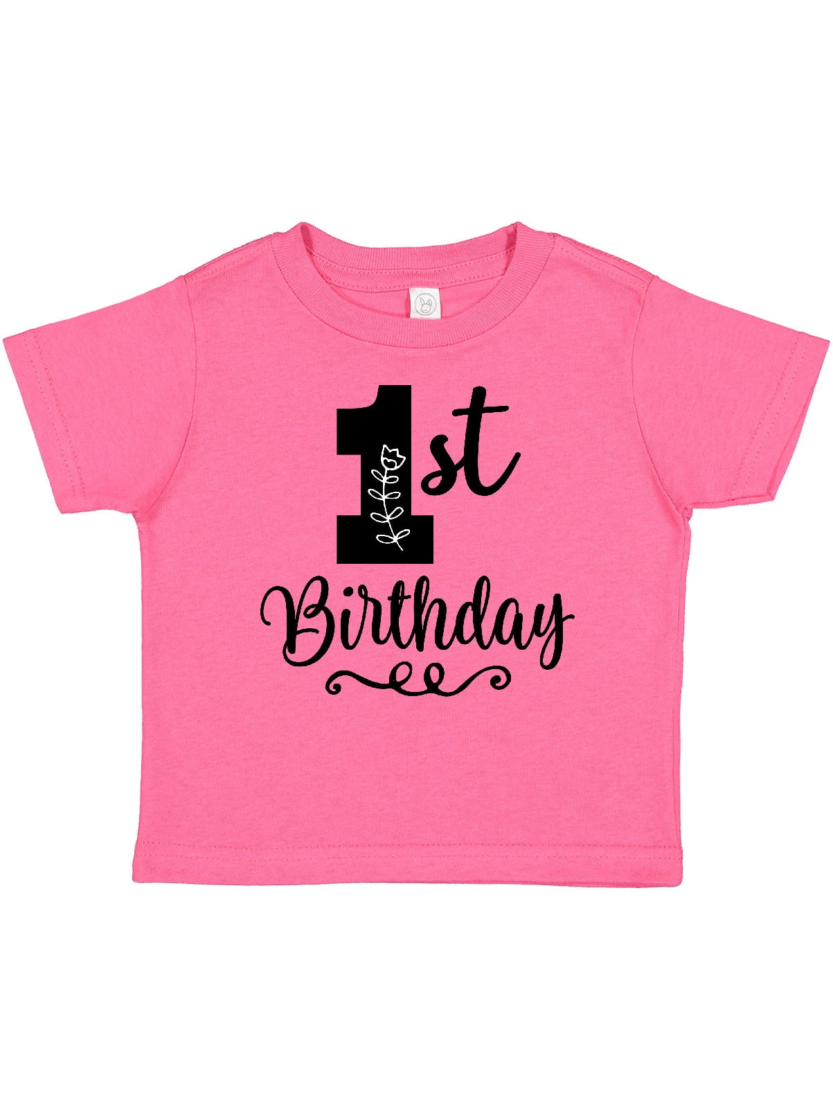Inktastic 1st Birthday One Year Old Girls Girls Baby T-Shirt - Walmart.com, image size:1203x1604
