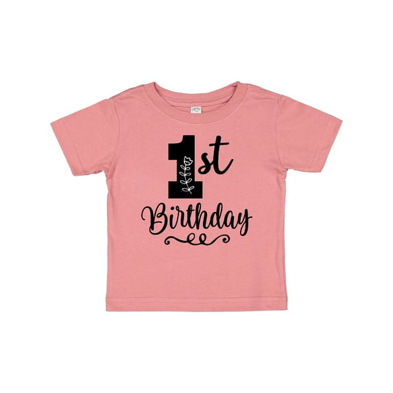 Inktastic 1st Birthday One Year Old Girls Girls Baby T-Shirt