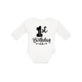 thumbnail image 1 of Inktastic 1st Birthday One Year Old Girls Girls Long Sleeve Baby Bodysuit, 1 of 5