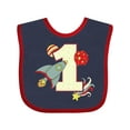 thumbnail image 1 of Inktastic 1st Birthday Outer Space Theme Boys or Girls Baby Bib, 1 of 4