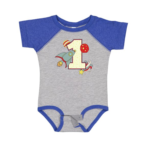 Inktastic 1st Birthday Outer Space Theme Boys or Girls Baby Bodysuit