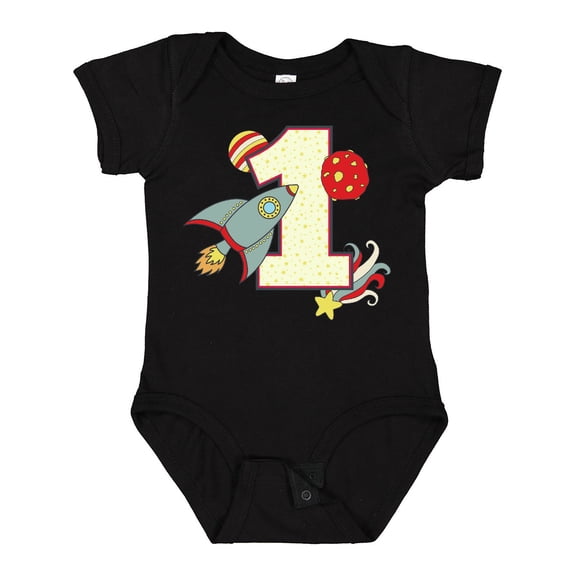 Inktastic 1st Birthday Outer Space Theme Boys or Girls Baby Bodysuit