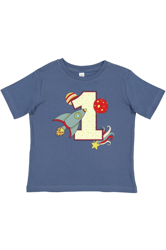 1st Birthday Outer Space Theme Boys or Girls Baby T-Shirt