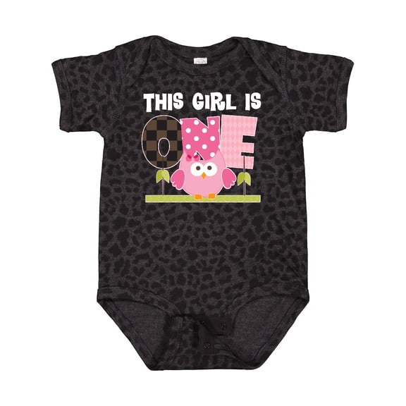 Inktastic 1st Birthday Owl Girls Cute Girls Baby Bodysuit