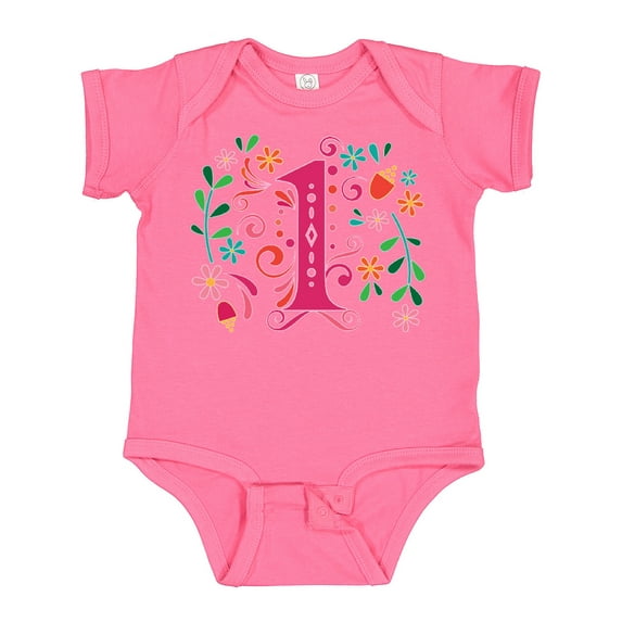 Inktastic 1st Birthday Party 1 Year Old Girls Girls Baby Bodysuit