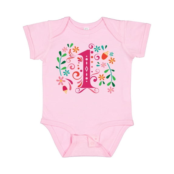 Inktastic 1st Birthday Party 1 Year Old Girls Girls Baby Bodysuit