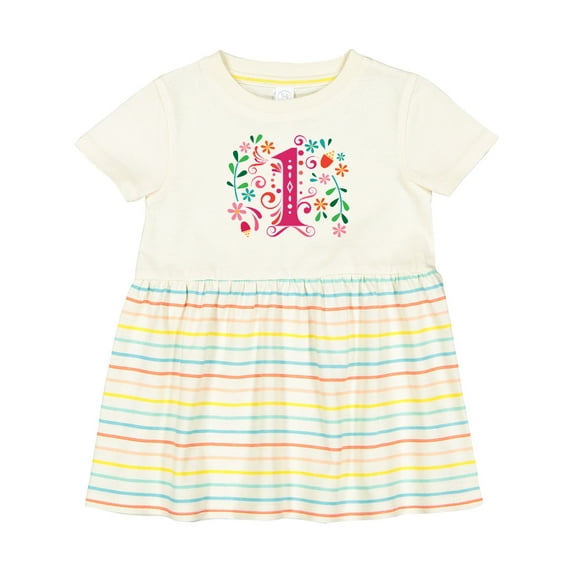 Inktastic 1st Birthday Party 1 Year Old Girls Girls Baby Dress