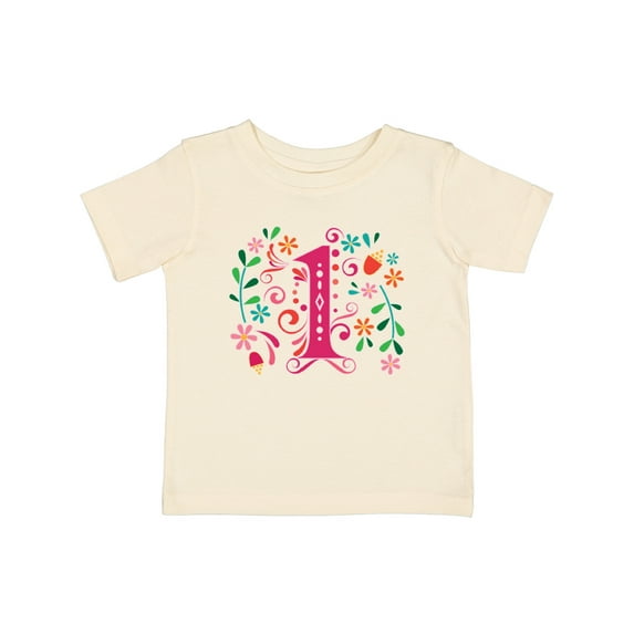 Inktastic 1st Birthday Party 1 Year Old Girls Girls Baby T-Shirt