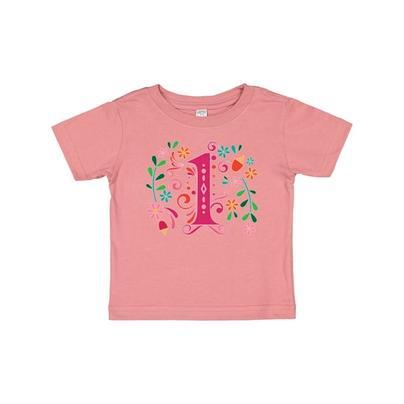 Inktastic 1st Birthday Party 1 Year Old Girls Girls Baby T-Shirt