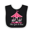 thumbnail image 1 of Inktastic 1st Birthday Party Carousel Horse Girls Baby Bib, 1 of 4