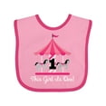 thumbnail image 1 of Inktastic 1st Birthday Party Carousel Horse Girls Baby Bib, 1 of 4