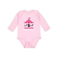 thumbnail image 1 of Inktastic 1st Birthday Party Carousel Horse Girls Long Sleeve Baby Bodysuit, 1 of 5