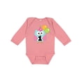 thumbnail image 1 of Inktastic 1st Birthday Party Girls Owl Girls Long Sleeve Baby Bodysuit, 1 of 5