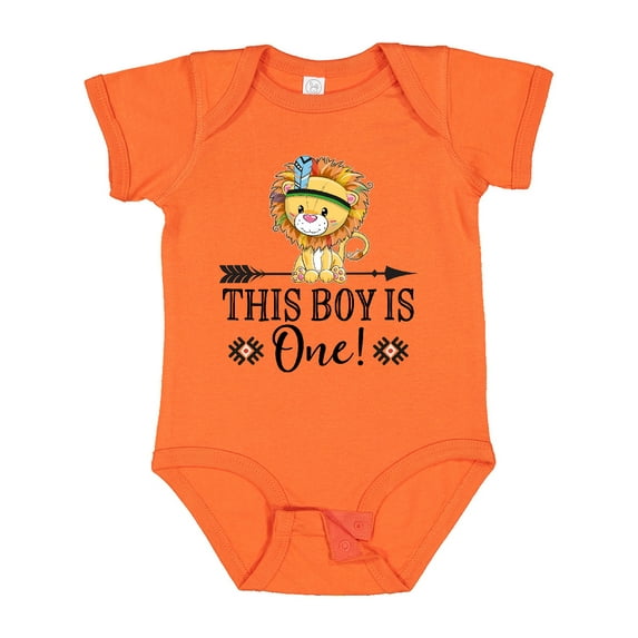 Inktastic 1st Birthday Party Tribal Lion Boys Boys Baby Bodysuit