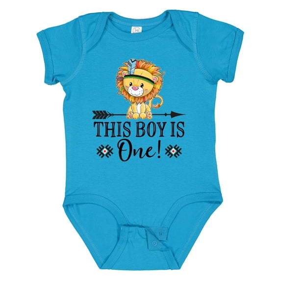 Inktastic 1st Birthday Party Tribal Lion Boys Boys Baby Bodysuit
