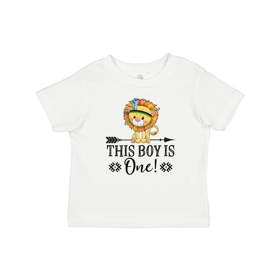 Inktastic 1st Birthday Party Tribal Lion Boys Boys Baby T-Shirt